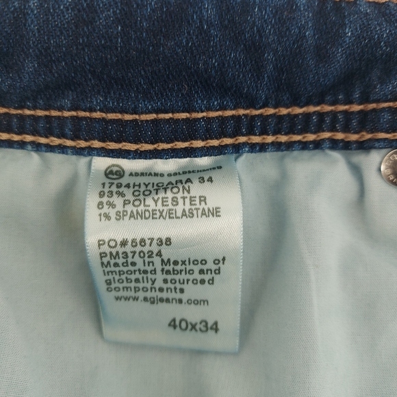 AG Everett Slim Straight Jeans Size 40 - Picture 10 of 13